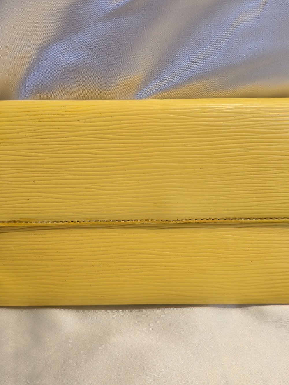Authentic Louis Vuitton Yellow Epi Leather Long Wallet